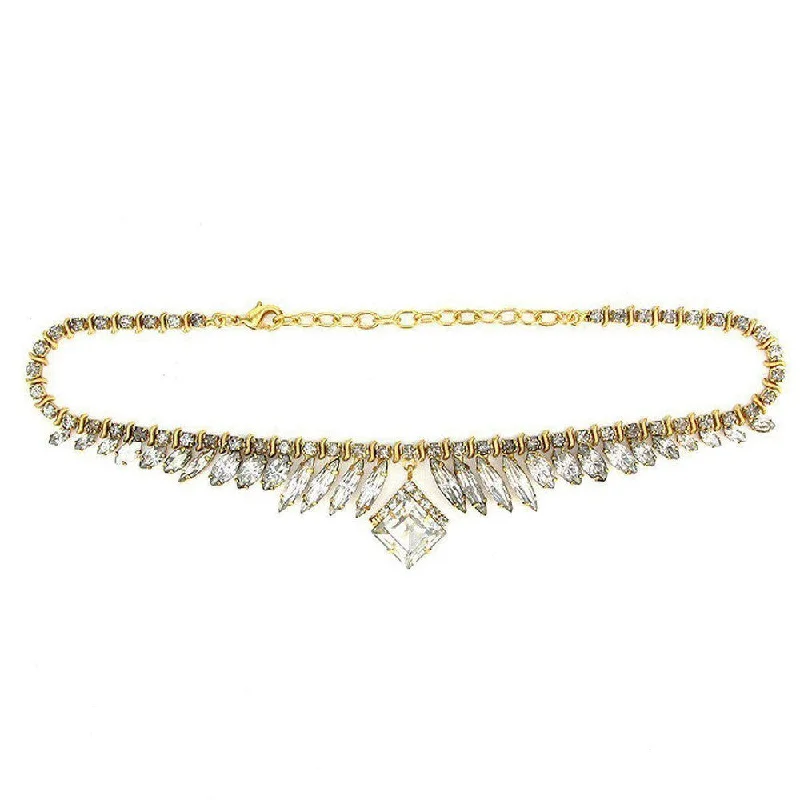 luxury crystal necklaces for women -Emira Necklace