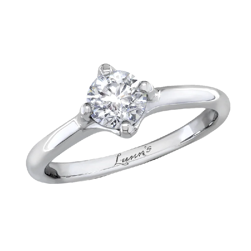 Pre-Owned Solitaire 0.60ct G SI Diamond Platinum Ring