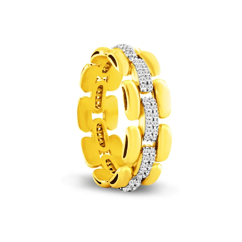 wedding bands with diamonds -Serie Link Ring