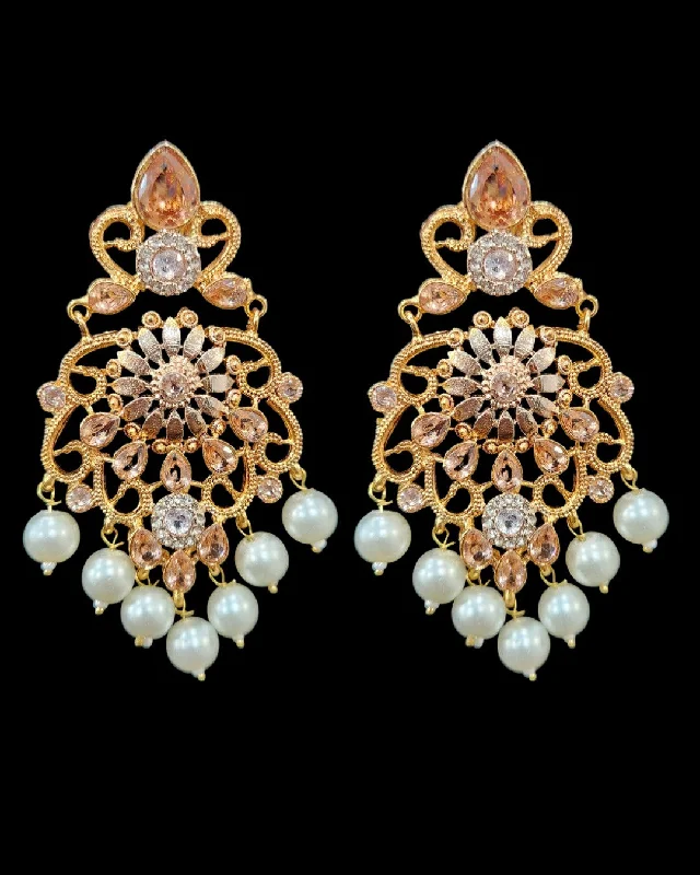 chic gold earrings for women -Navya Earrings