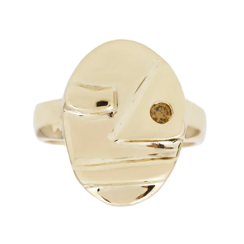 stackable rings for women -SOPHIE FACE RING