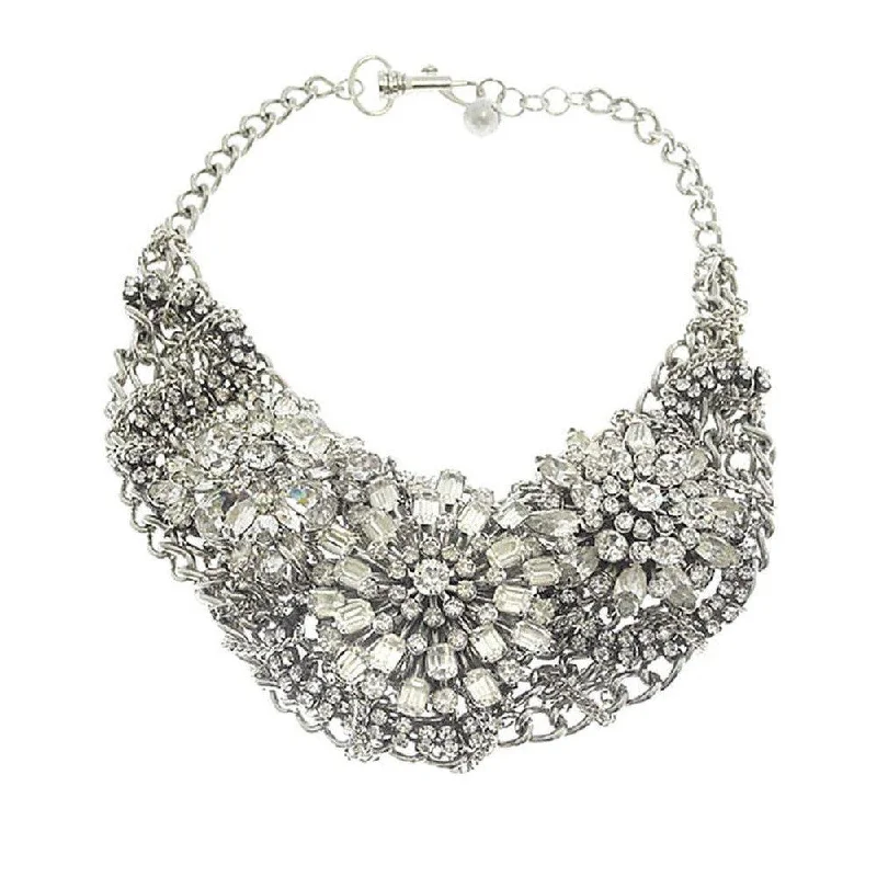 bridal pearl necklaces for women -Lulu Frost Silvertone Collage Necklace