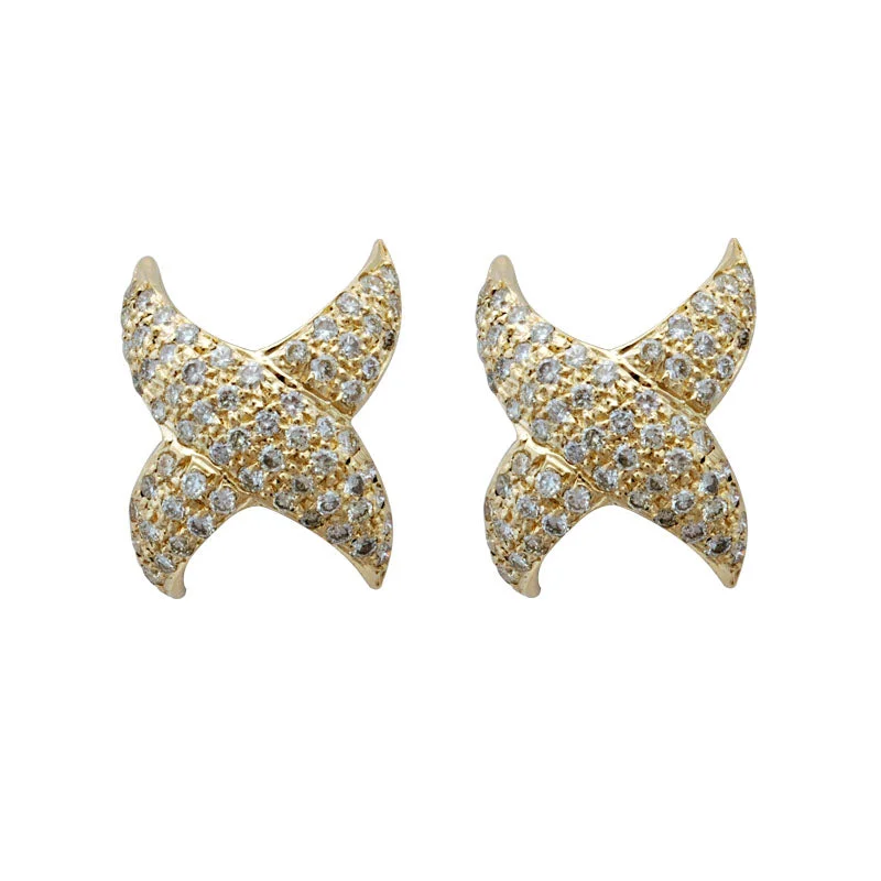 minimalistic earrings for women -Earrings-Diamond