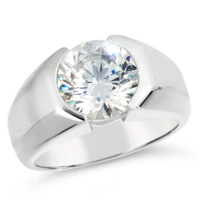 art deco rings for women -Men's 4.5ct Elon Signature Ring