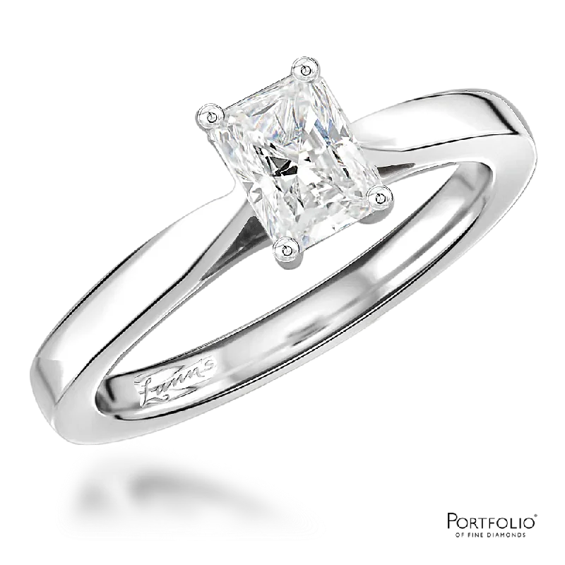 Solitaire 0.60ct E VSI Diamond Platinum Ring