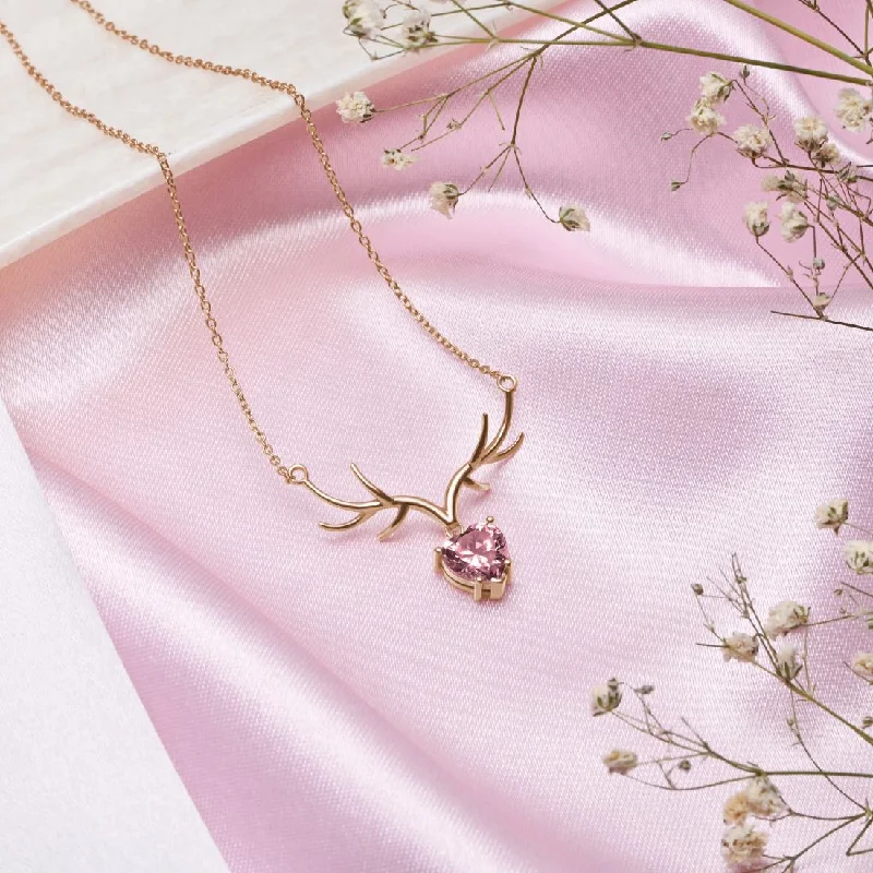 diamond necklaces for women -Gentle Grace Rose Gold-Plated 925 Sterling Silver Necklace