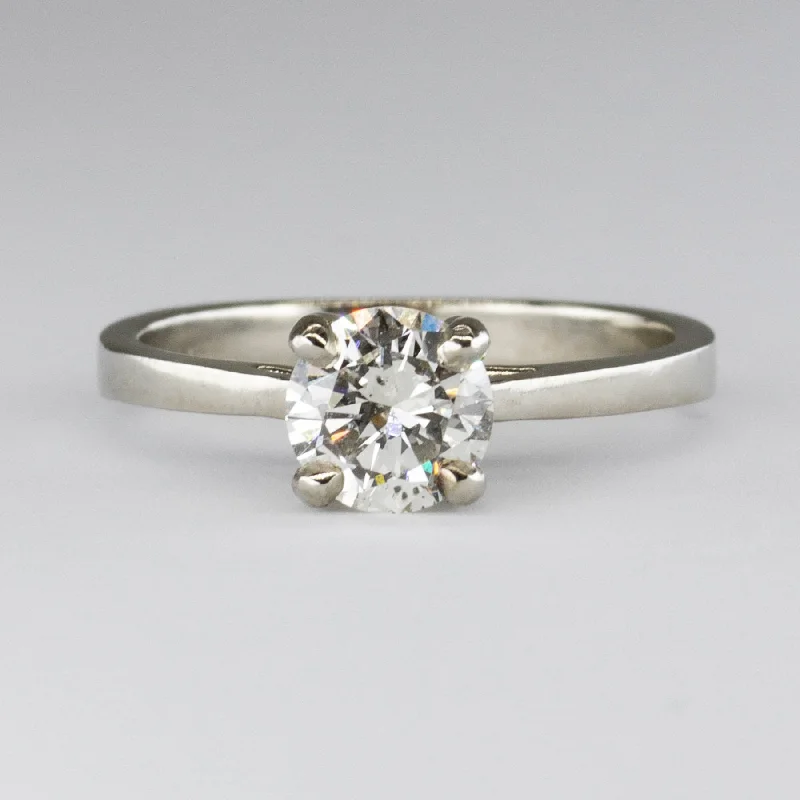 '100 Ways' GIA Certified Diamond Solitaire 18K White Gold Ring | 0.83 ctw SI1 J | SZ 5.5