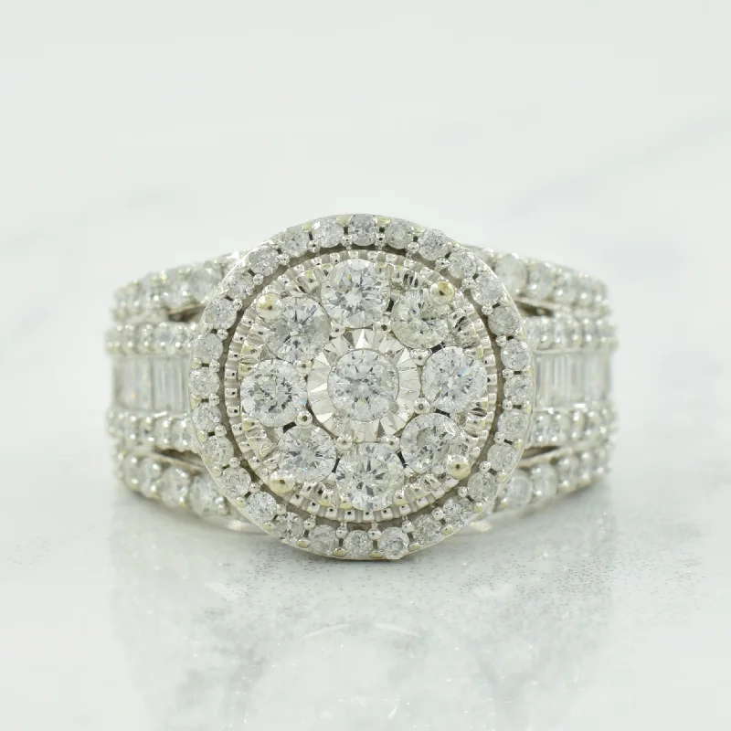 Diamond Cluster Ring | 1.71ctw | SZ 5.75 |