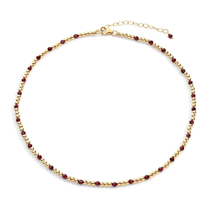 zodiac necklaces for women -Zoe Gold Filled Gemstone Necklace