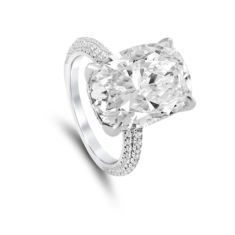 promise rings for women -Carolina 8 Carat Cushion Ring