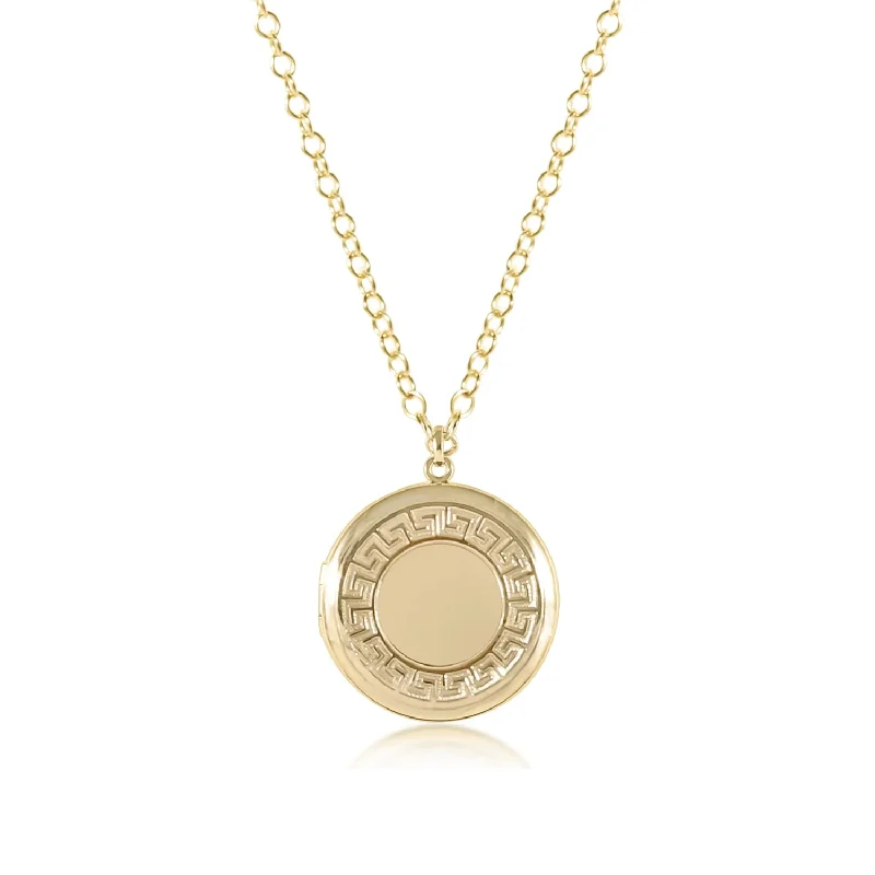 sterling silver necklaces for women -Cherish Medium Gold Locket