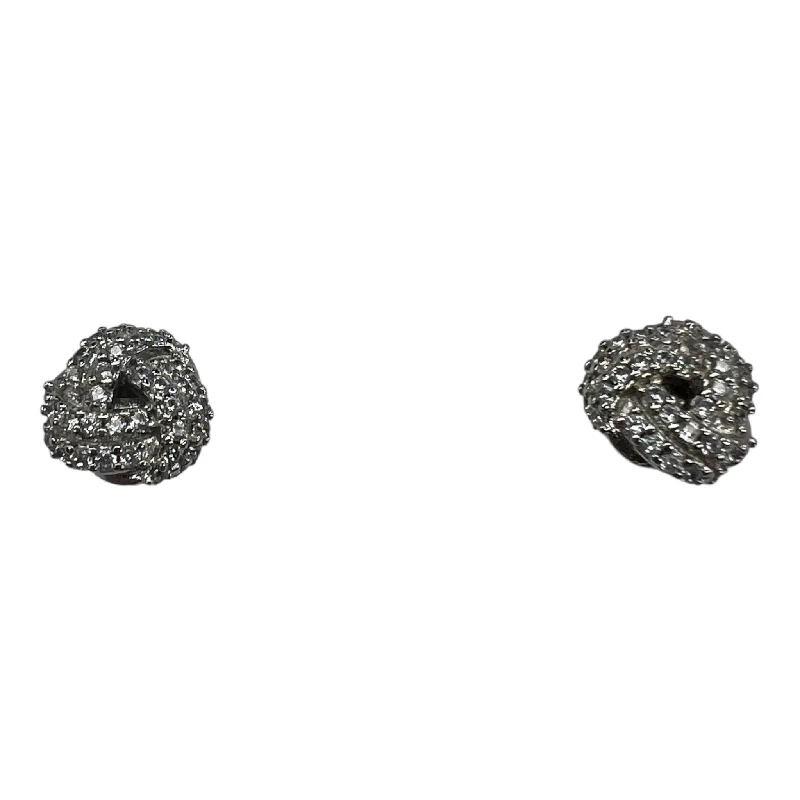 gemstone stud earrings -Earrings Stud By Cmf In Silver