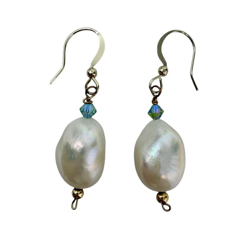 boho earrings for women -Baroque Pearl & Bead Dangle Earrings By Unbranded