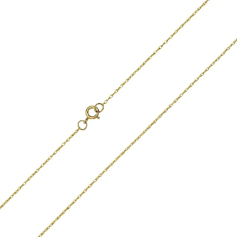 unique rings for women -10K Yellow Gold .5MM Shiny Carded Rope Chain with Spring Ring Clasp - 16 Inch