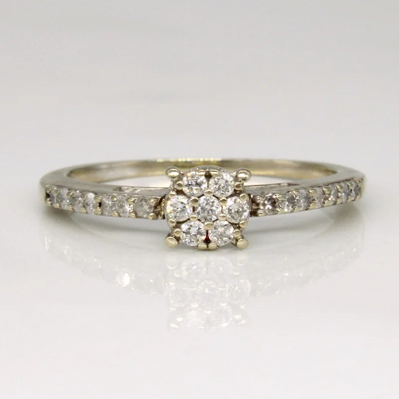 Diamond Cluster Ring | 0.17ctw | SZ 5.5 |