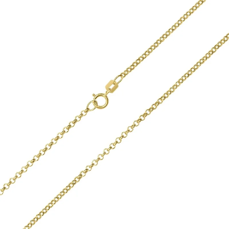 promise rings for women -10K Yellow Gold 1.9mm Classic Rolo Chain with Spring Ring Clasp - 16 Inch