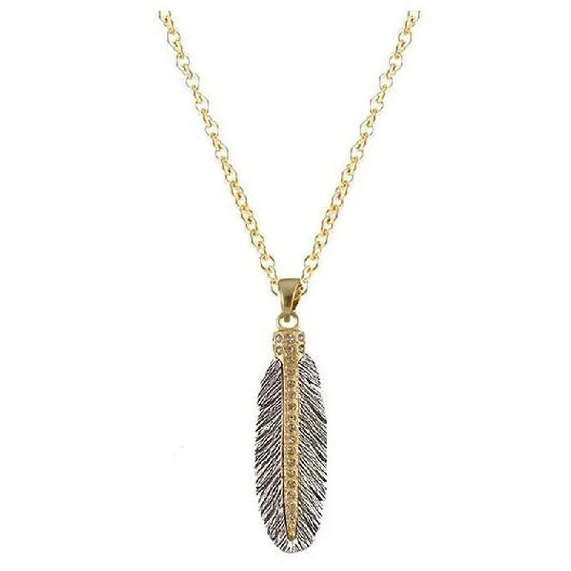 luxury crystal necklaces for women -Casbah Feather Necklace