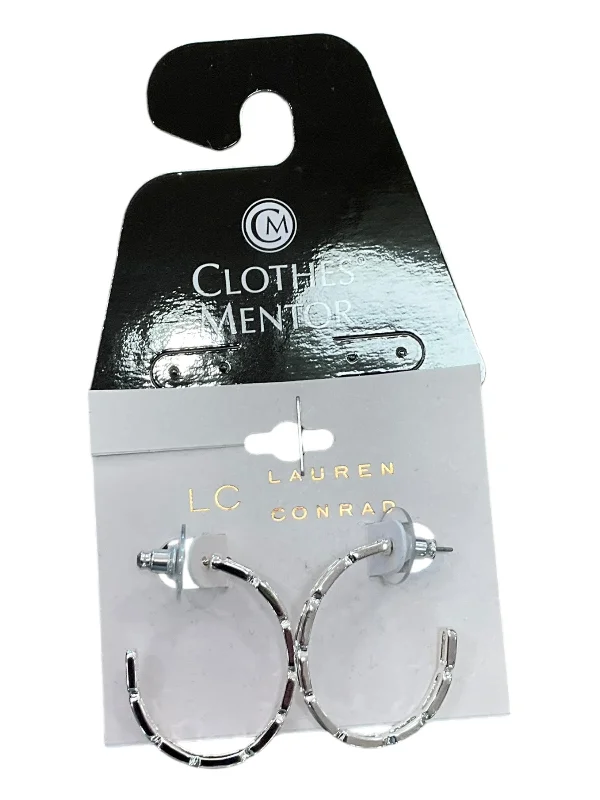 fashion earrings for women -Earrings Hoop By Lc Lauren Conrad