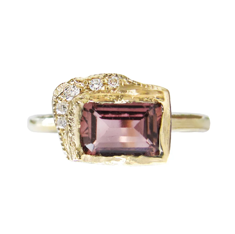 trendy necklaces for women -Reflection EW Pink Tourmaline Ring