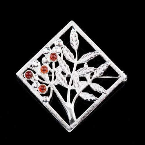 chic brooches for women -Sterling Silver or Gold Brooch - B542