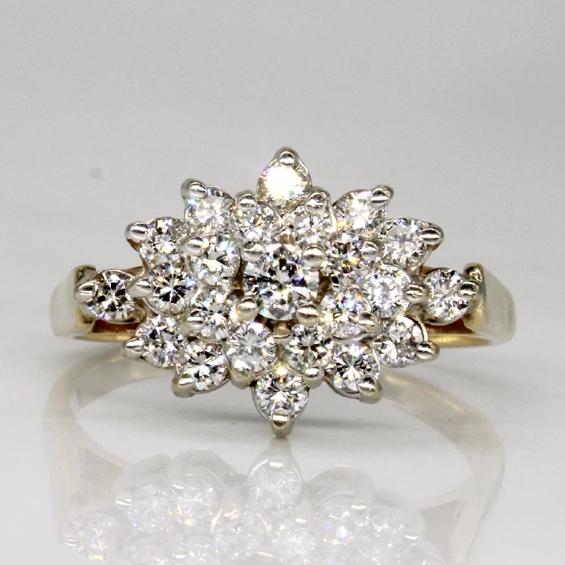 Diamond Cluster Ring | 0.98ctw | SZ 8.25 |