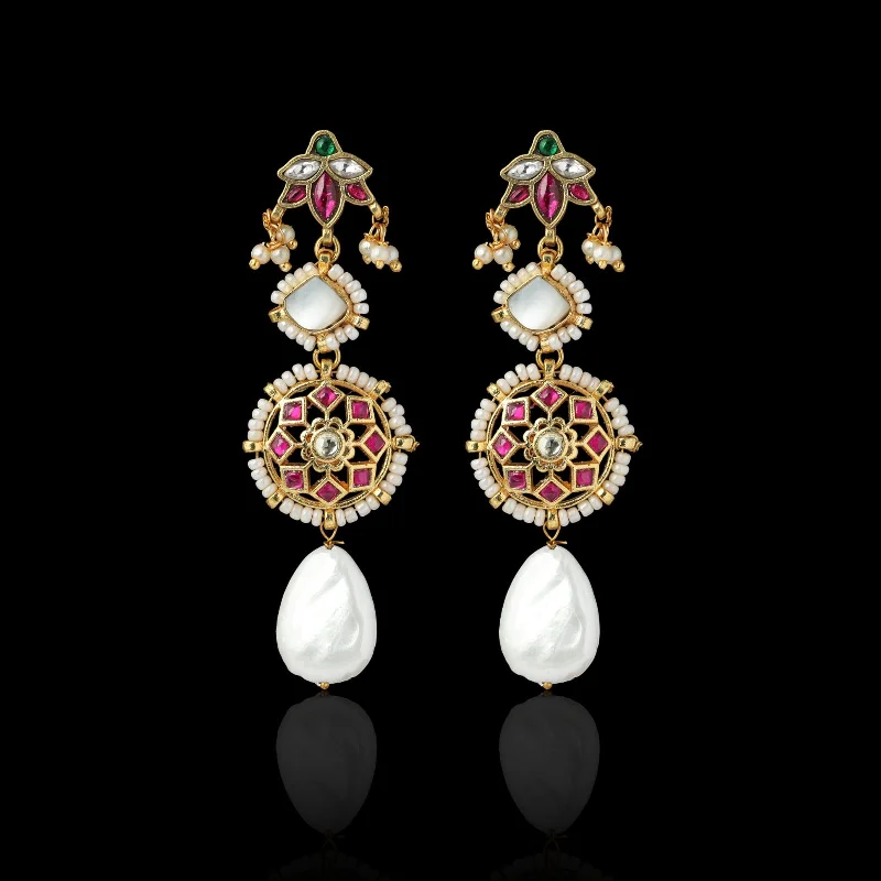 pearl earrings for women -Momal Earrings