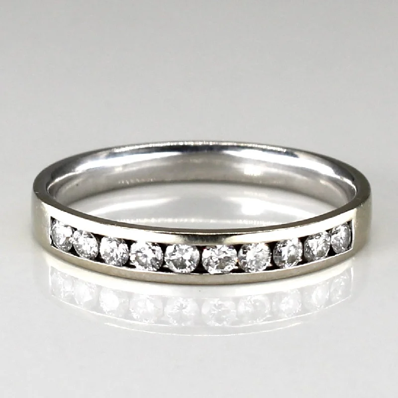 Channel Set Diamond Wedding Band | 0.33ctw | SZ 7.75 |