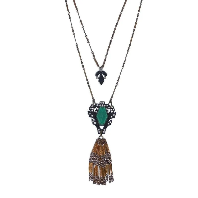 rose gold necklaces for women -Lucid Tassel Necklace