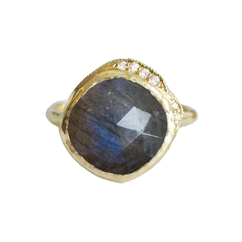 men's style necklaces for women -Middle Cove Labradorite Ring