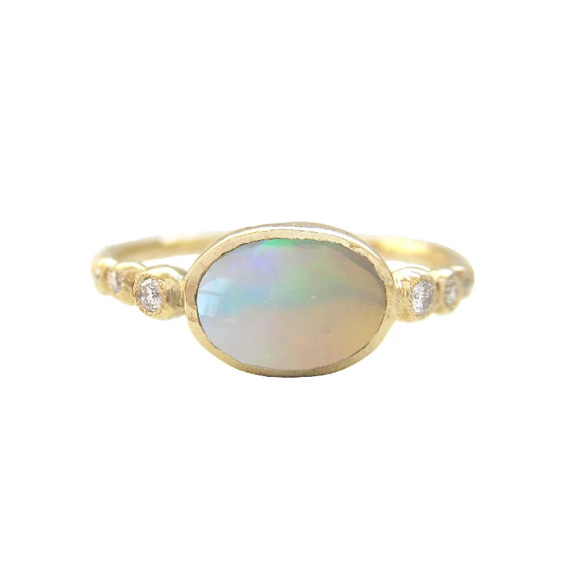 bridal pearl necklaces for women -Freshwater Opal Ring