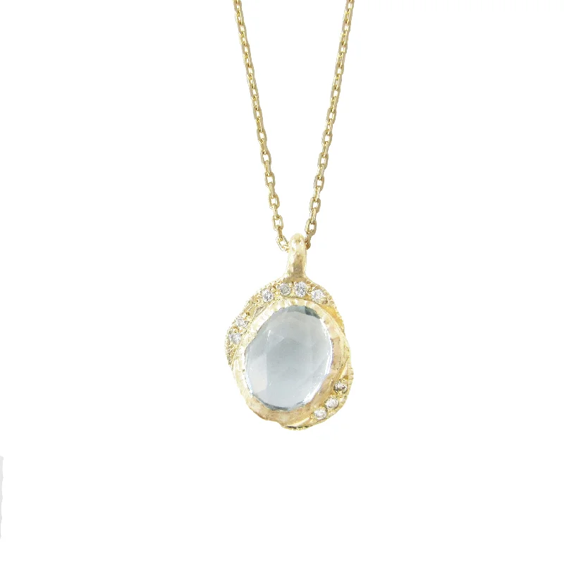 classic pendant necklaces for women -Oasis Blue Topaz Necklace