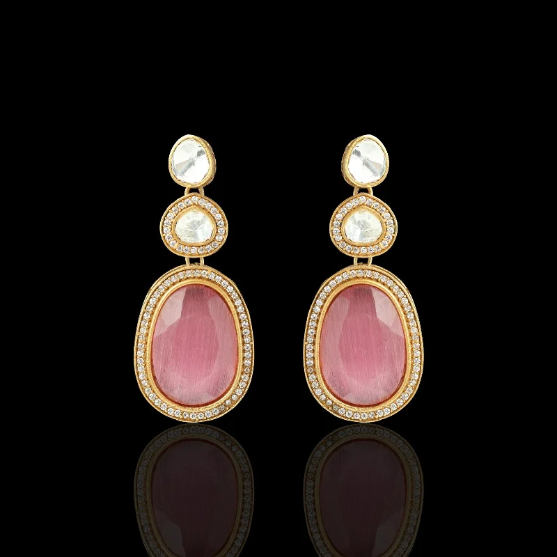 big stud earrings for women -Kubra Earrings