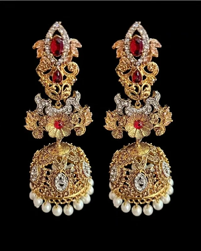 large hoop earrings for women -Rida Jhumka