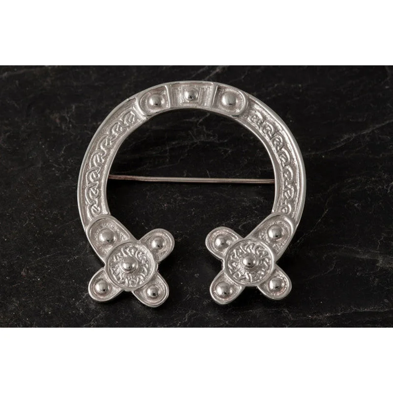 wedding brooches for women -St Ninian's Isle Sterling Silver Brooch - B52