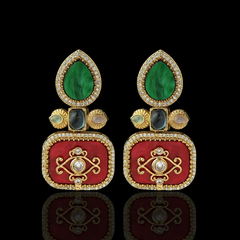 chic gold earrings for women -Yema Earrings