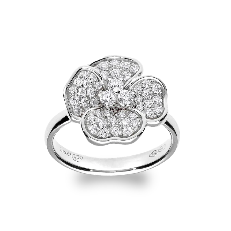 Flora 0.62ct Diamond White Gold Ring