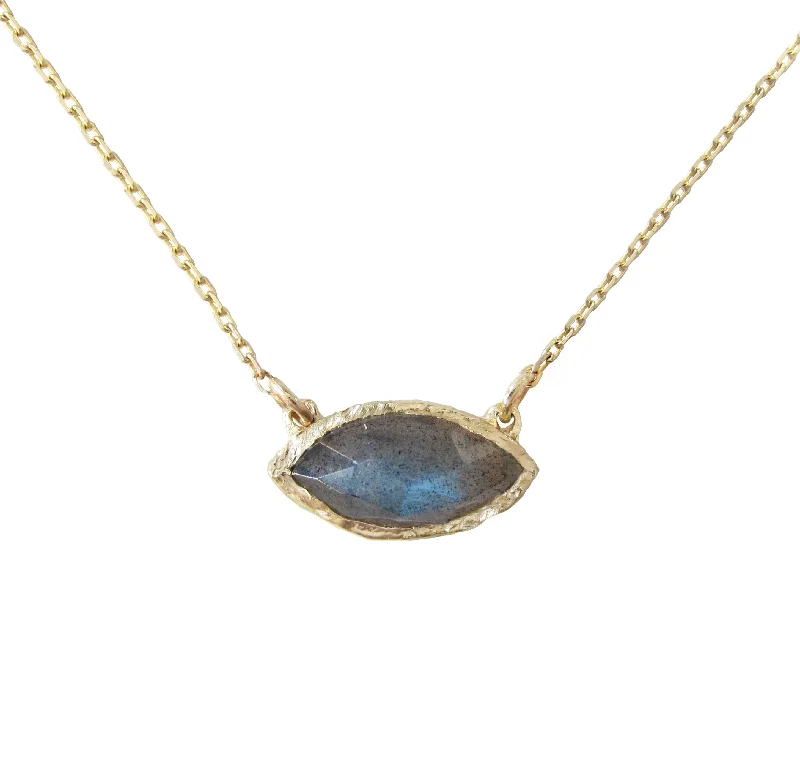 trendy long necklaces for women -Tribe Labradorite Necklace