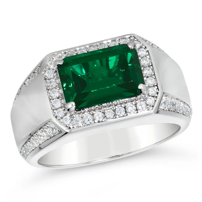 halo engagement rings -Jagger Gemstone Ring