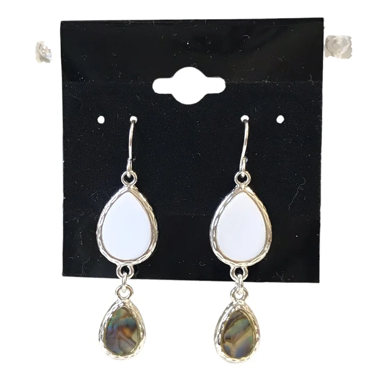 bridal earrings for women -Earrings Dangle/Drop In Silver