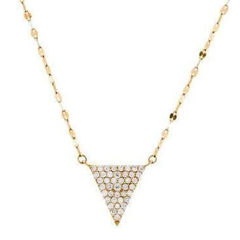 dainty gold necklaces for women -Pave Diamond Spike Necklace