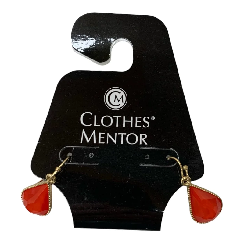 gold earrings for women -Earrings Dangle/drop By Clothes Mentor