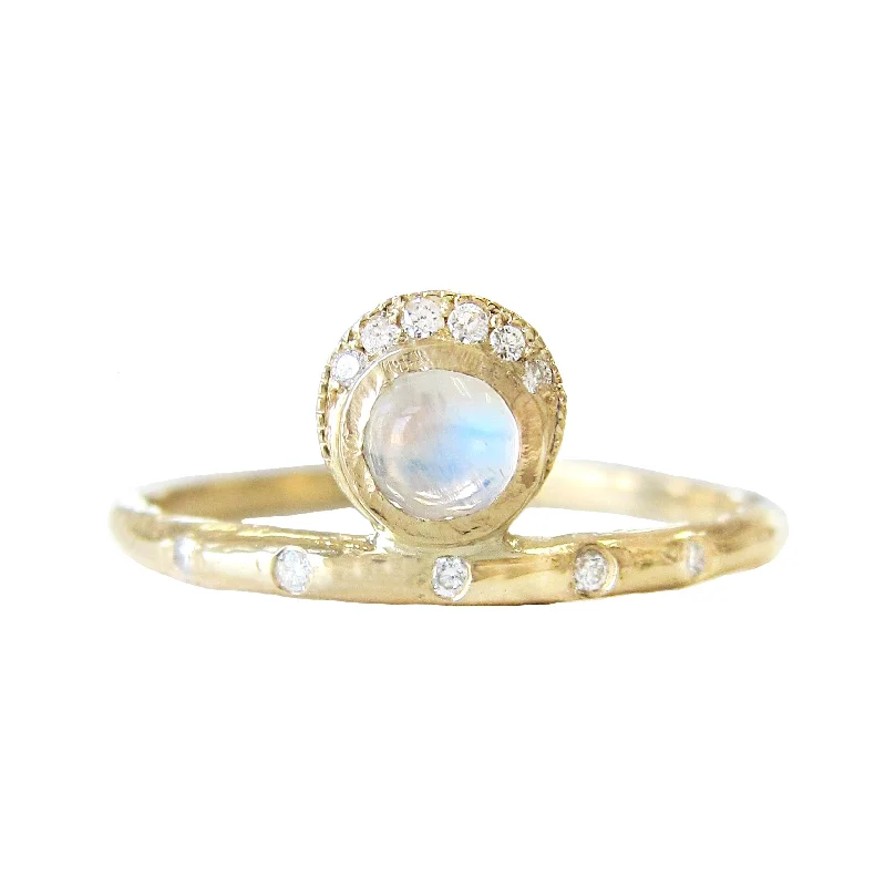 birthday gift necklaces for women -Shelter Moonstone Ring