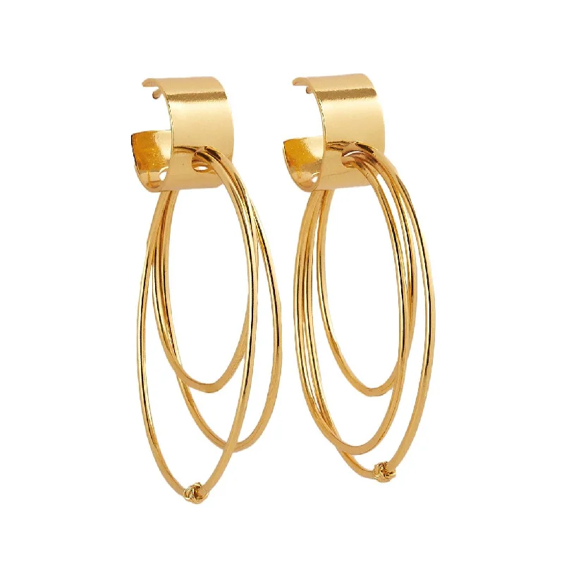 simple earrings for women -ORIGEN HOOP EARRINGS