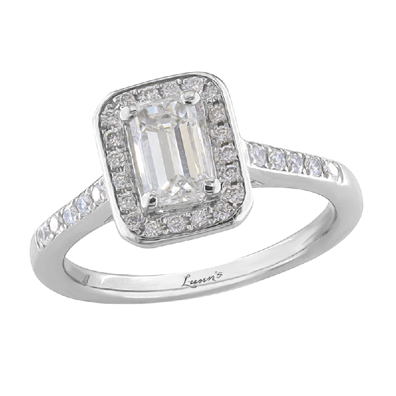 Pre-owned Cluster 0.72ct G SI2 Diamond Platinum Ring