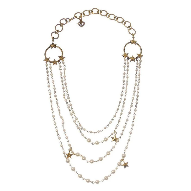 bridal pearl necklaces for women -Esperanza Coronation Pearl Necklace