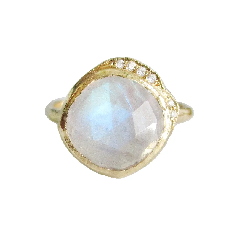 engagement necklaces for women -Middle Cove Moonstone Ring