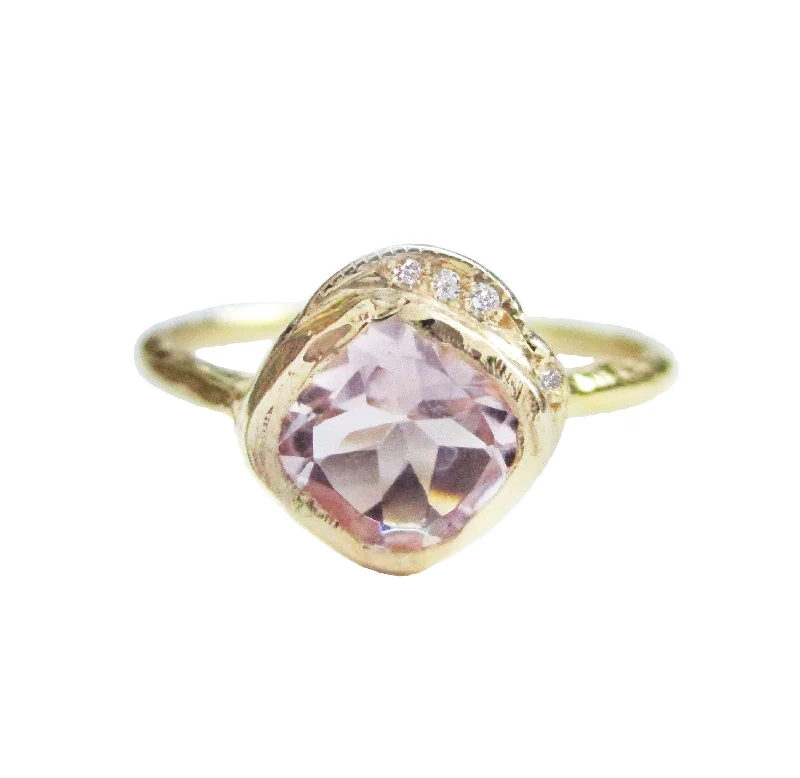 sapphire necklaces for women -Mini Cove Morganite Ring