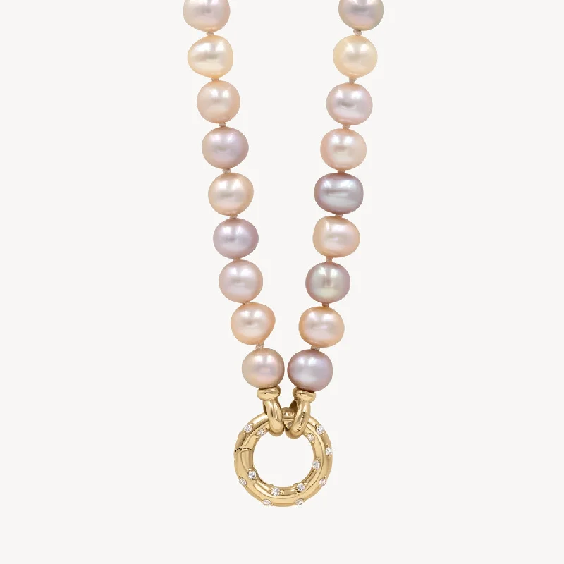 rose gold necklaces for women -Pearl Aria Necklace