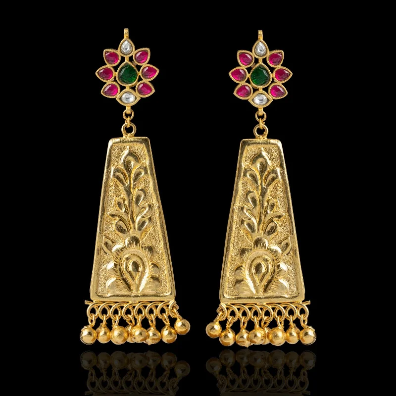 hoop earrings with diamonds -Shafaq