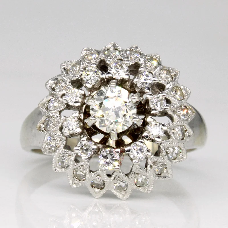 Old European Diamond Cluster Ring | 0.38ct, 0.15ctw, 0.1ctw | SZ 7.75 |